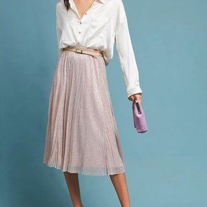 Anthropologie Maeve Blush Skirt